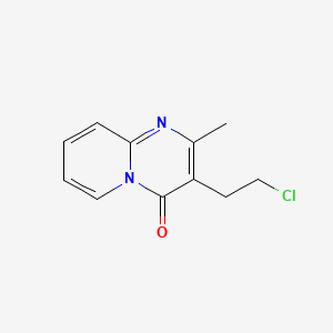 Chemical structure of 3-(2-Chloroethyl)-2-methyl-4H-pyrido[1,2-a]pyrimidin-4-one