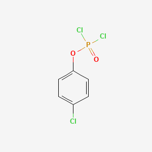 Chemical structure of 4-Chlorophenyl Phosphorodichloridate