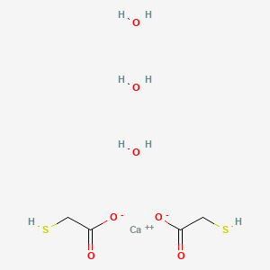 Chemical structure of Calcium Thioglycolate Trihydrate