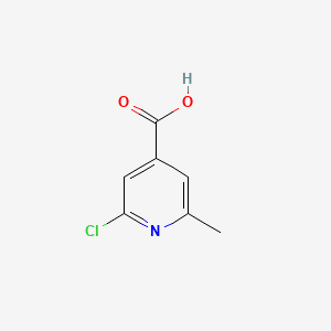 Chemical structure of 2-Chloro-6-methylisonicotinic Acid