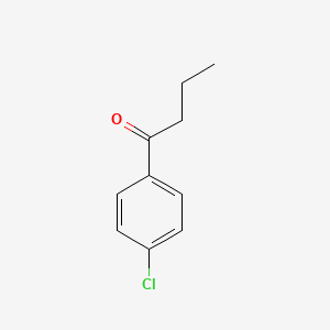 Chemical structure of 4'-Chlorobutyrophenone