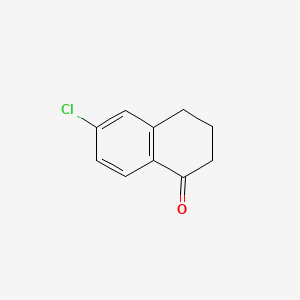 Chemical structure of 6-Chloro-1-tetralone
