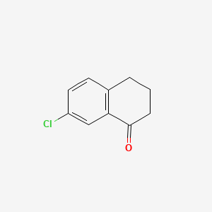 Chemical structure of 7-Chloro-1-tetralone