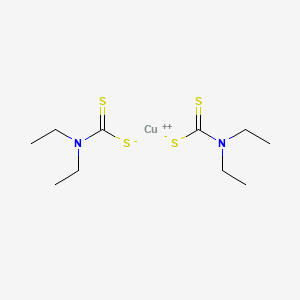 Chemical structure of Copper(II) Diethyldithiocarbamate