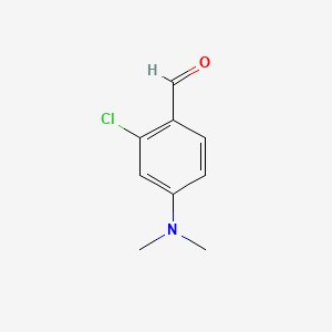 Chemical structure of 2-Chloro-4-(dimethylamino)benzaldehyde