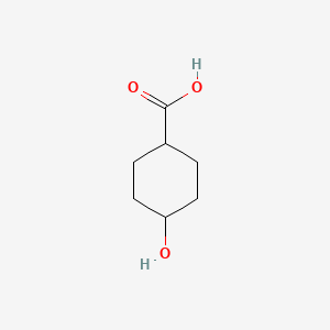 Chemical structure of 4-Hydroxycyclohexanecarboxylic acid