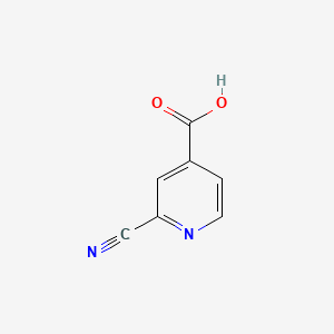 Chemical structure of 2-Cyanoisonicotinic Acid