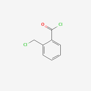 Chemical structure of 2-(Chloromethyl)benzoyl Chloride