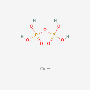 Chemical structure of Copper pyrophosphate