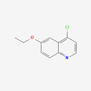Chemical structure of 4-Chloro-6-ethoxyquinoline