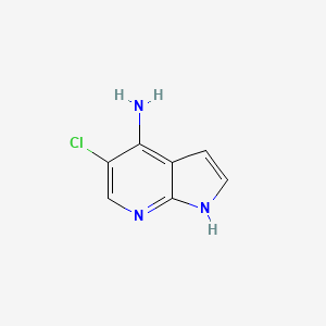 Chemical structure of 5-Chloro-1H-pyrrolo[2,3-b]pyridin-4-amine