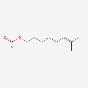 Chemical structure of Citronellyl formate