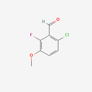 Chemical structure of 6-Chloro-2-fluoro-3-methoxybenzaldehyde