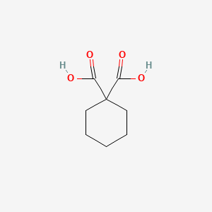Chemical structure of Cyclohexane-1,1-dicarboxylic acid