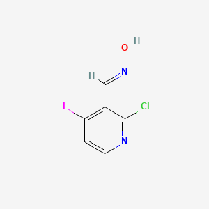 Chemical structure of 2-Chloro-4-iodonicotinaldehyde oxime