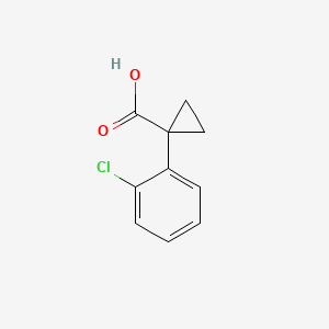 Chemical structure of 1-(2-Chlorophenyl)cyclopropanecarboxylic acid