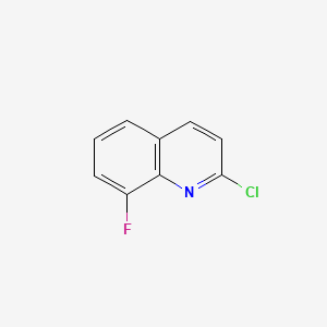 Chemical structure of 2-Chloro-8-fluoroquinoline