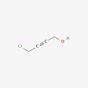 Chemical structure of 4-Chloro-2-butyn-1-ol
