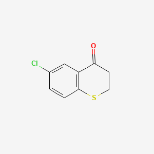 Chemical structure of 6-Chlorothiochroman-4-one