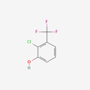 Chemical structure of 2-Chloro-3-(trifluoromethyl)phenol