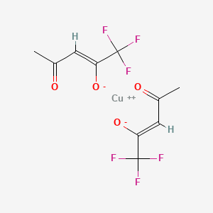 Chemical structure of Copper(II) trifluoroacetylacetonate