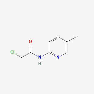 Chemical structure of 2-Chloro-N-(5-methyl-2-pyridinyl)acetamide