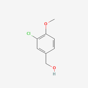 Chemical structure of 3-Chloro-4-methoxybenzyl alcohol