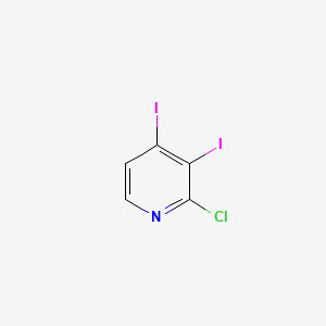 Chemical structure of 2-Chloro-3,4-diiodopyridine