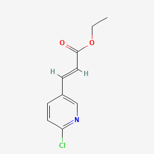 Chemical structure of 3-(6-Chloro-pyridin-3-yl)-acrylic acid ethyl ester