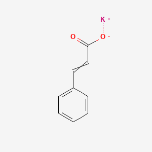 Chemical structure of CINNAMIC ACID, POTASSIUM SALT