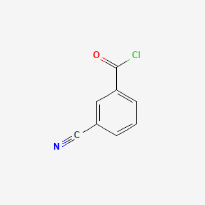 Chemical structure of 3-Cyanobenzoyl chloride