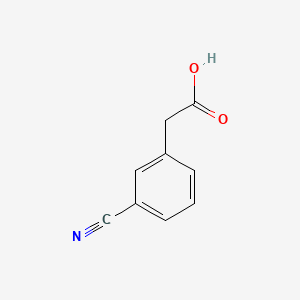 Chemical structure of 3-Cyanophenylacetic acid