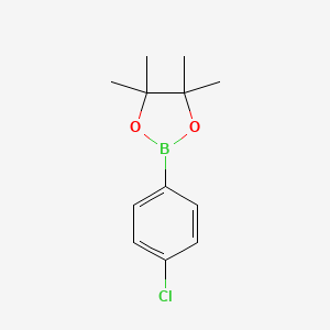Chemical structure of 4-Chlorophenylboronic acid pinacol ester