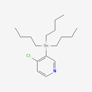 Chemical structure of 4-Chloro-3-(tributylstannyl)pyridine