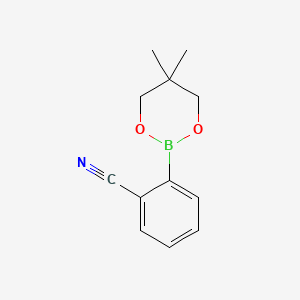 Chemical structure of 2-Cyanophenylboronic acid neopentyl ester