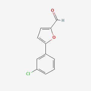Chemical structure of 5-(3-Chlorophenyl)furfural