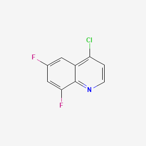 Chemical structure of 4-Chloro-6,8-difluoroquinoline