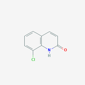 Chemical structure of 8-Chloro-2-hydroxyquinoline