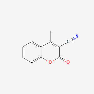 Chemical structure of 3-Cyano-4-methylcoumarin
