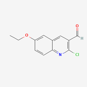 Chemical structure of 2-Chloro-6-ethoxyquinoline-3-carbaldehyde
