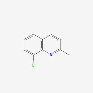 Chemical structure of 8-Chloro-2-methylquinoline