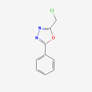 Chemical structure of 2-(Chloromethyl)-5-phenyl-1,3,4-oxadiazole