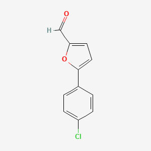 Chemical structure of 5-(4-Chlorophenyl)furfural