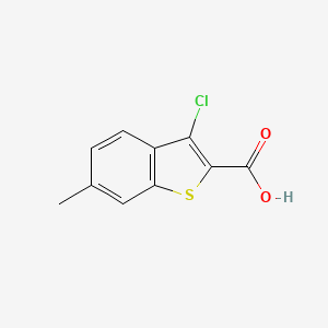 Chemical structure of 3-Chloro-6-methylbenzo[b]thiophene-2-carboxylic acid