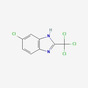 Chemical structure of 5-Chloro-2-(trichloromethyl)benzimidazole