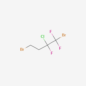 Chemical structure of 2-Chloro-1,4-dibromo-1,1,2-trifluorobutane