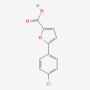 Chemical structure of 5-(4-Chlorophenyl)-2-furoic acid