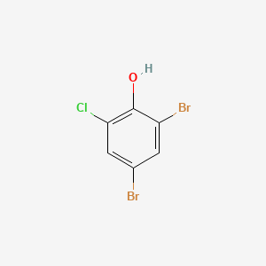 Chemical structure of 2,4-Dibromo-6-chlorophenol