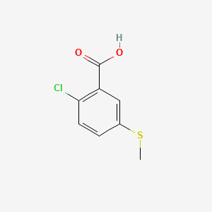 Chemical structure of 2-Chloro-5-(methylthio)benzoic acid