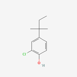 Chemical structure of 2-CHLORO-4-(TERT·-PENTYL)-PHENOL
